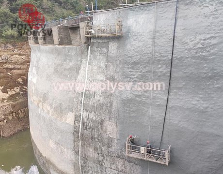 polysv pure polyurea used on the hydropower dam
