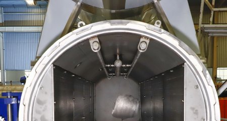 water immersion retort inside look