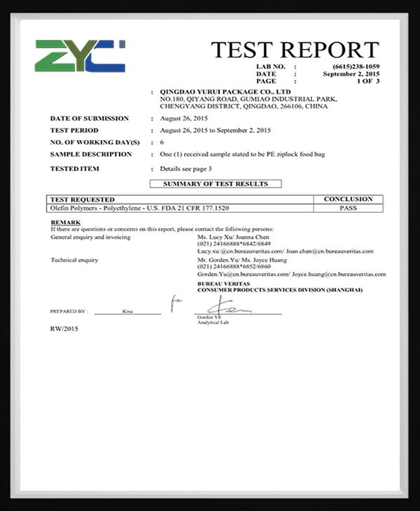 Test report